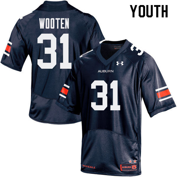Youth Auburn Tigers #31 Chandler Wooten College Football Jerseys Sale-Navy